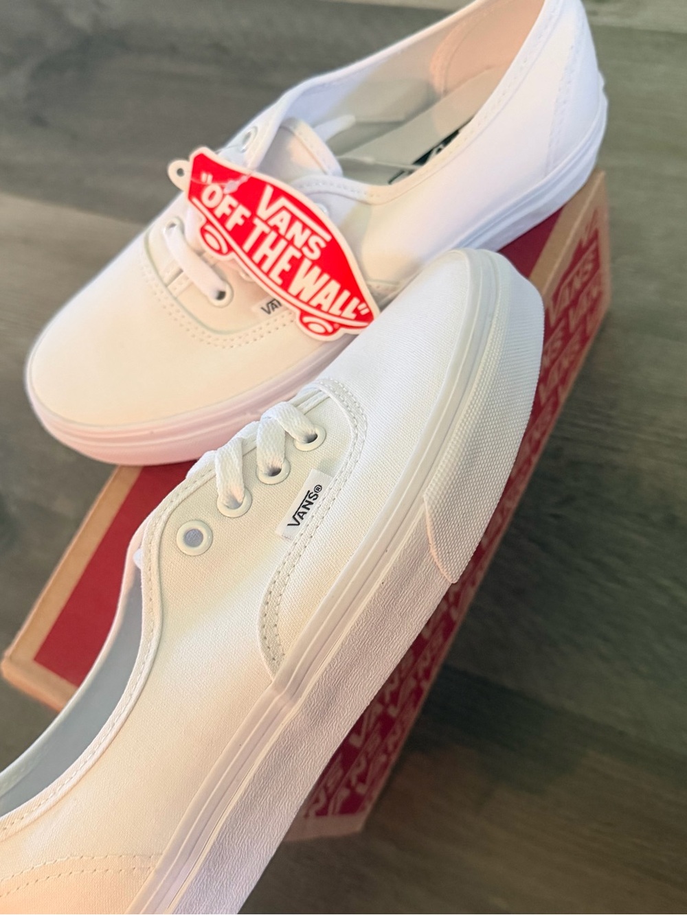 Vans White Canvas Low-Top Sneakers for Women